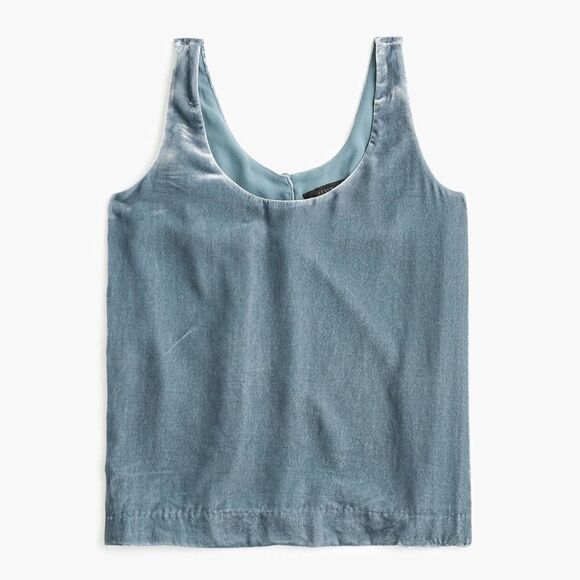 J. Crew Velvet Tank Top - Picture 1 of 9